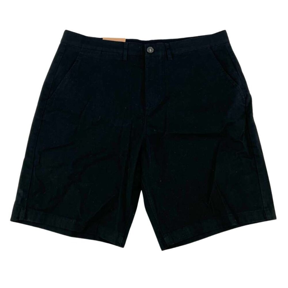 JACHS | Men's Flat Front Shorts | Black | Size 34